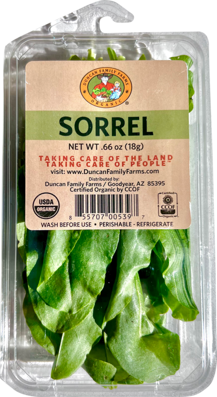 Sorrel packaging