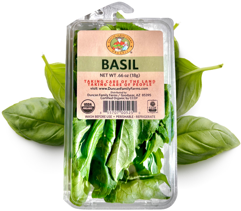 Basil packaging