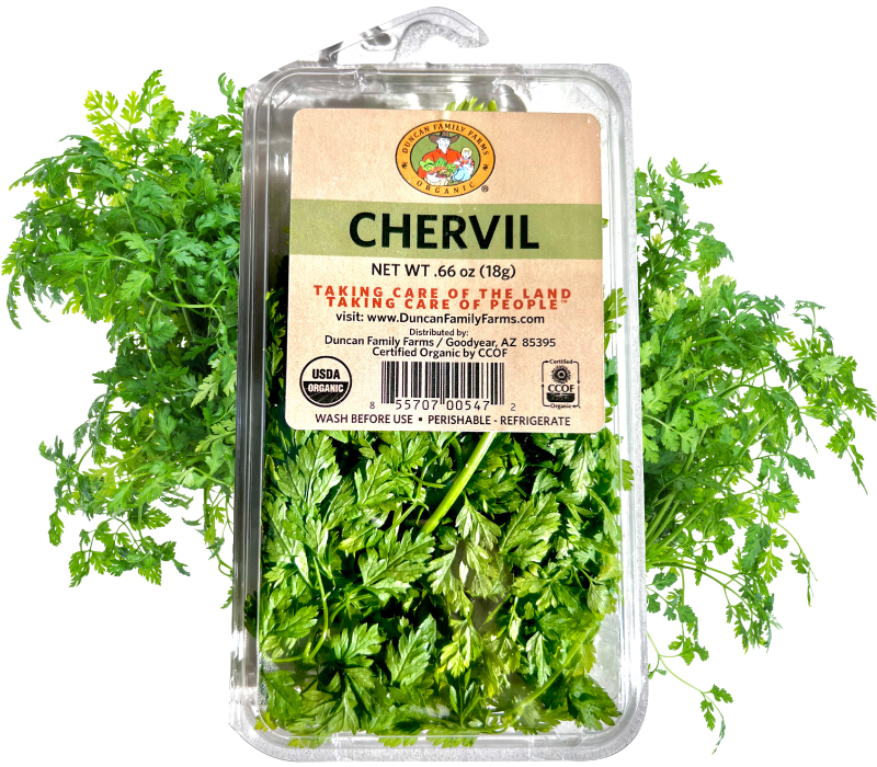 Chervil packaging
